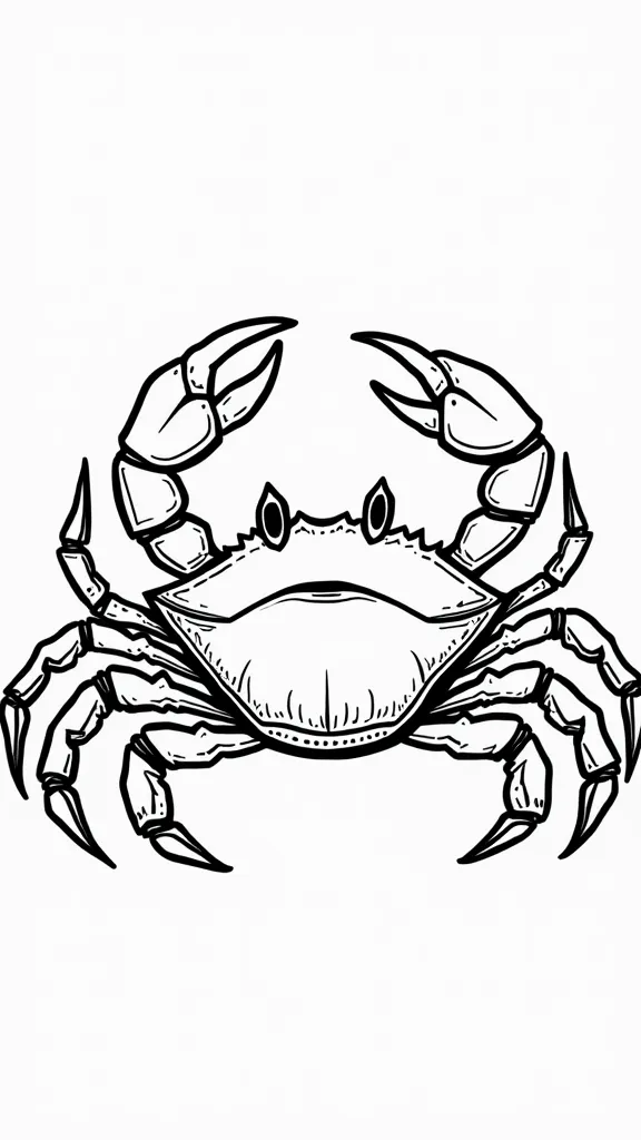 coloriages de crabe imprimables